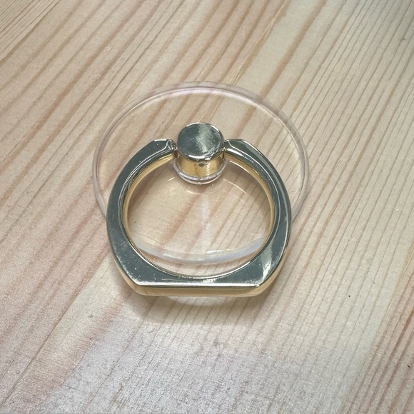 Transparent Ring Holder for Phone Tablet - Gold - Picture 7 of 8